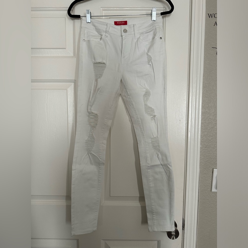 Guess Women's White Skinny Jeans